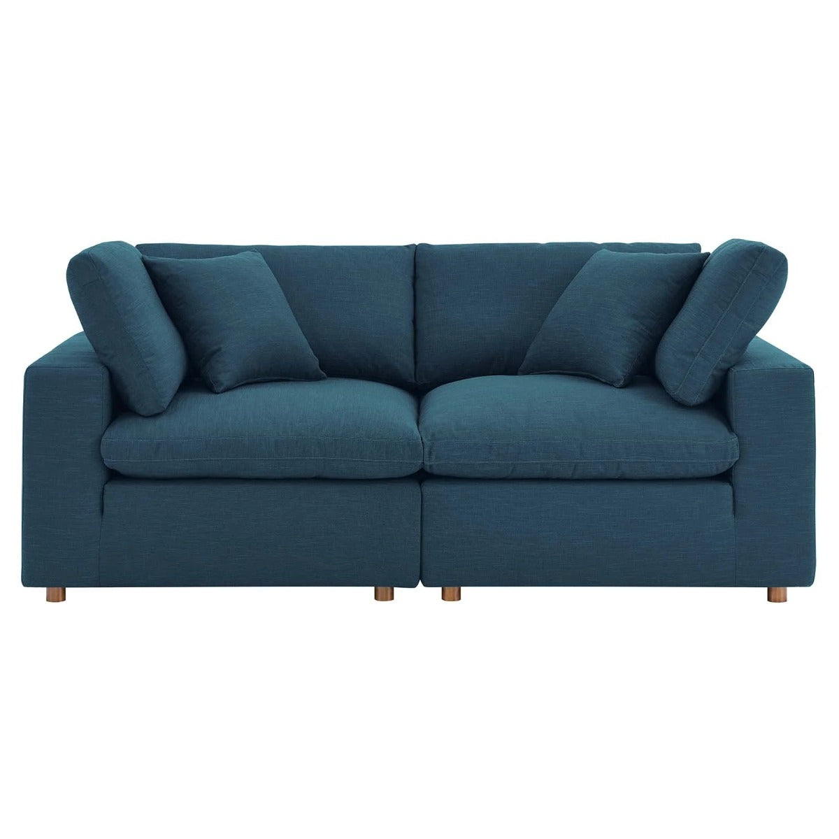 Modway Commix Down Filled Overstuffed 2 Piece Sectional Sofa Set