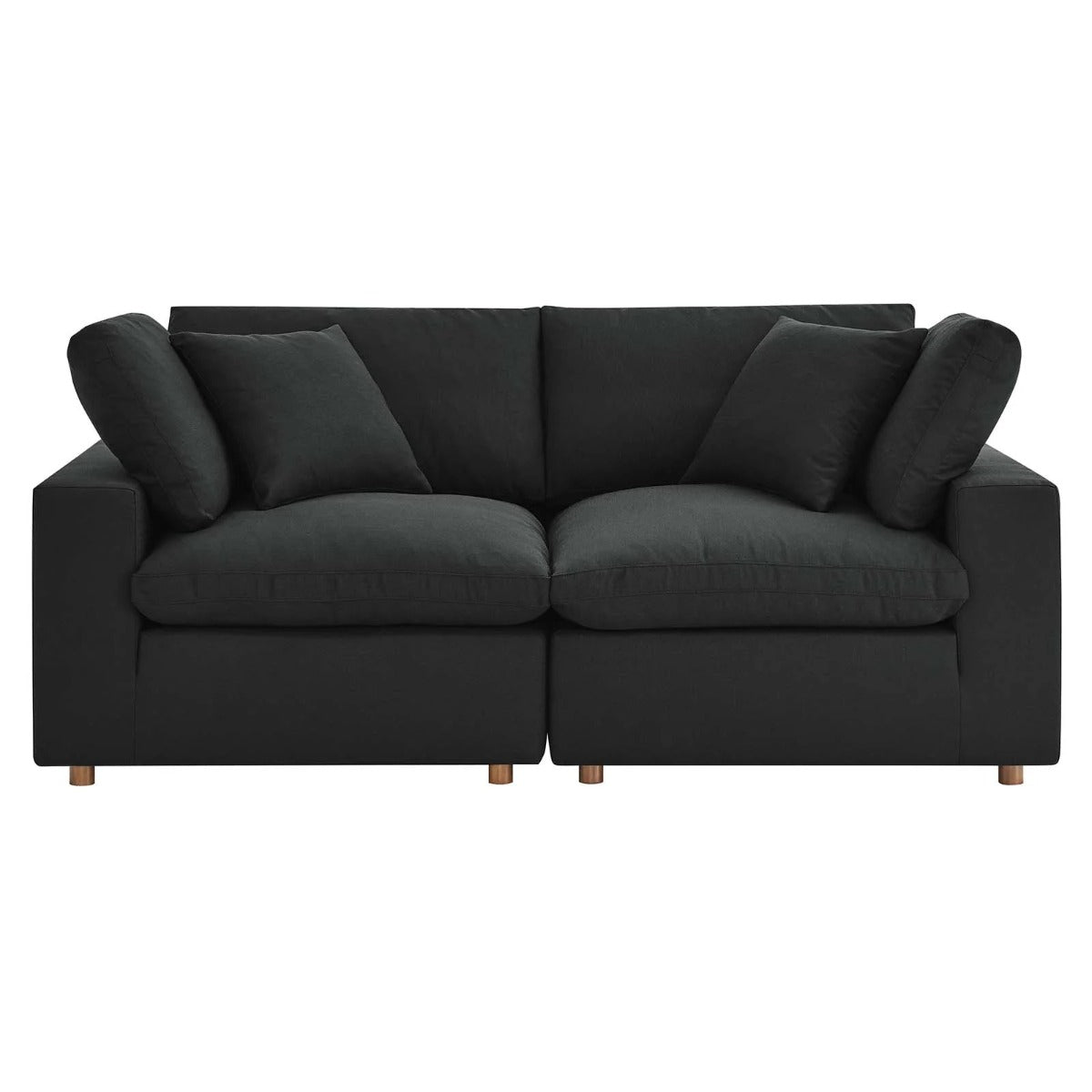 Modway Commix Down Filled Overstuffed 2 Piece Sectional Sofa Set