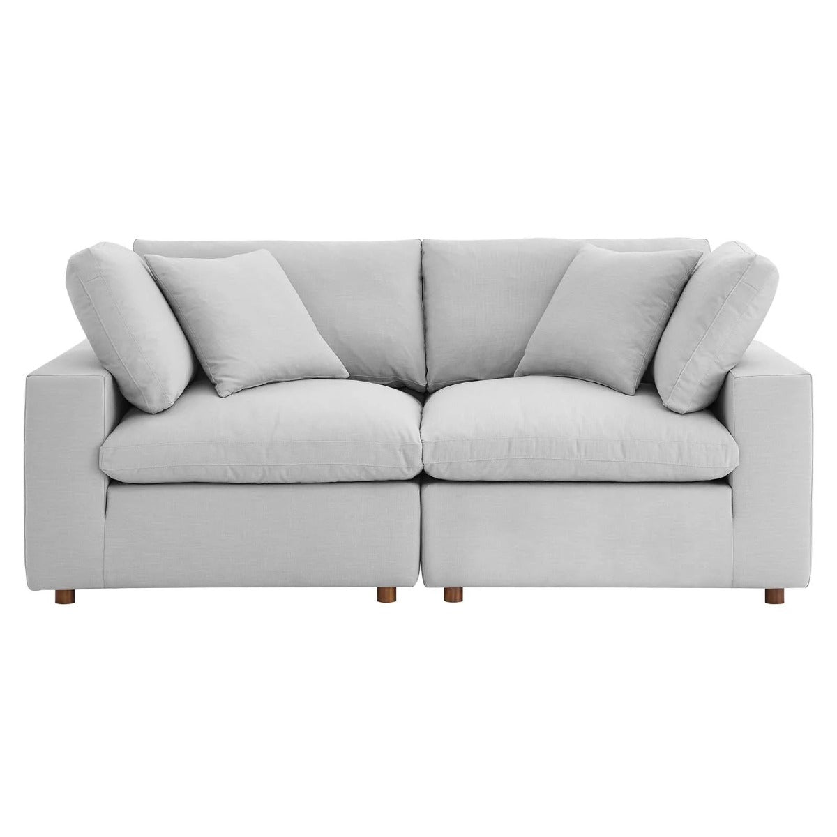 Modway Commix Down Filled Overstuffed 2 Piece Sectional Sofa Set