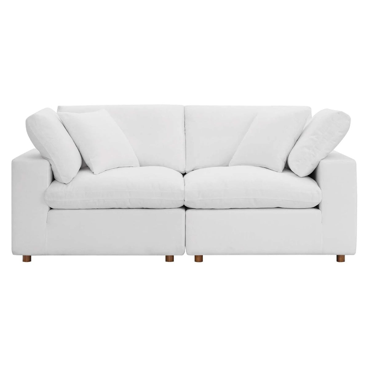 Modway Commix Down Filled Overstuffed 2 Piece Sectional Sofa Set