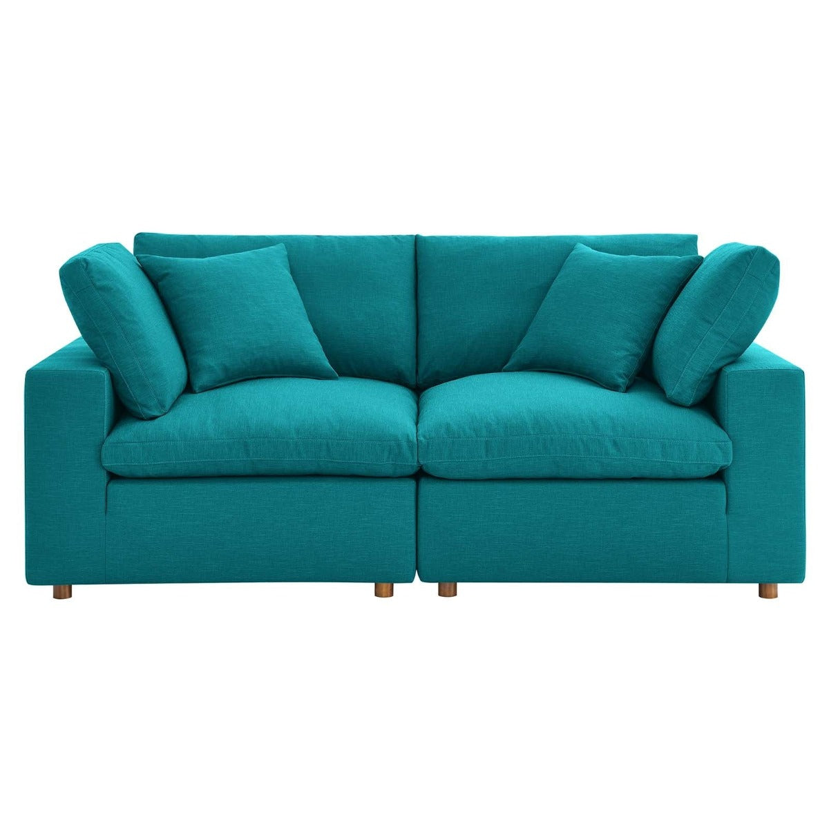Modway Commix Down Filled Overstuffed 2 Piece Sectional Sofa Set