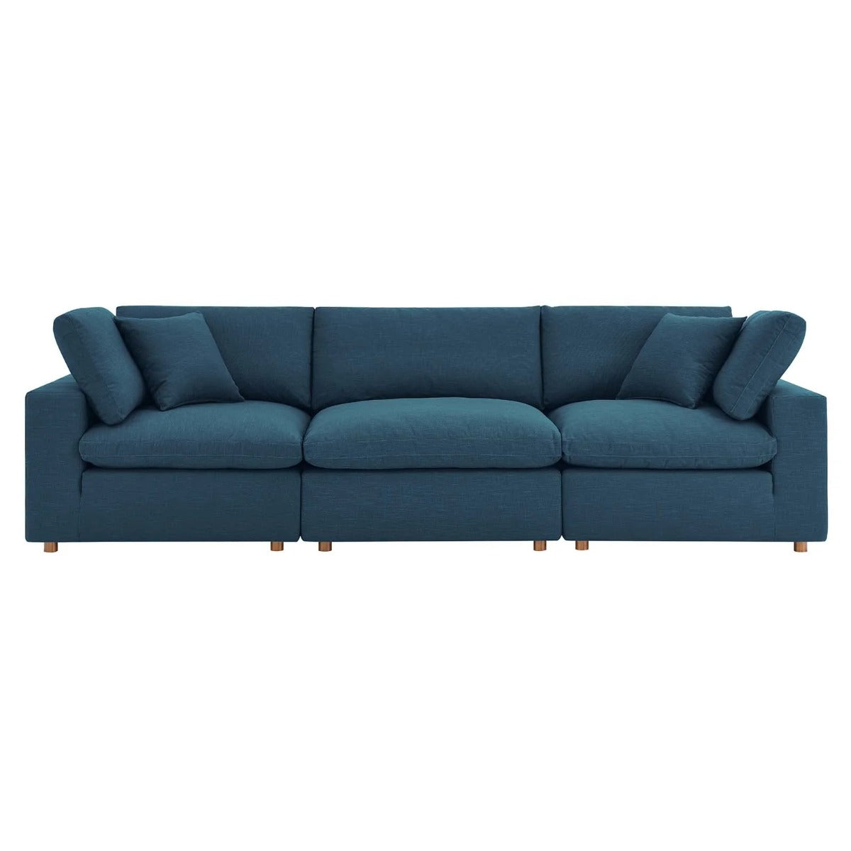Modway Commix Down Filled Overstuffed 3 Piece Sectional Sofa Set