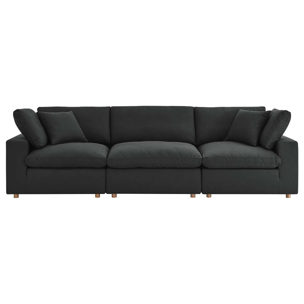 Modway Commix Down Filled Overstuffed 3 Piece Sectional Sofa Set