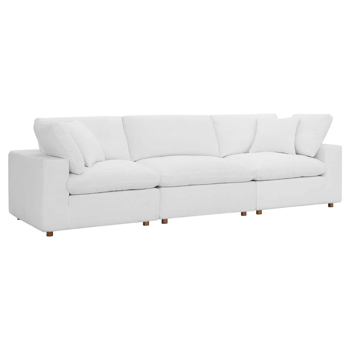 Modway Commix Down Filled Overstuffed 3 Piece Sectional Sofa Set