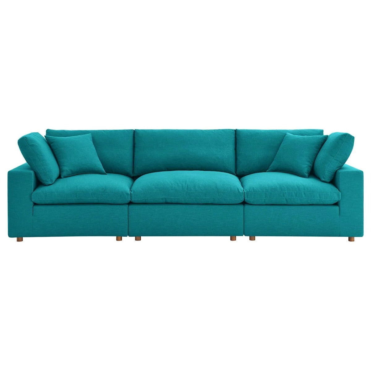 Modway Commix Down Filled Overstuffed 3 Piece Sectional Sofa Set