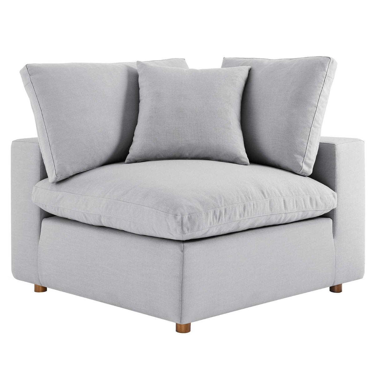 Modway Commix Down Filled Overstuffed 5 Piece Sectional Sofa Set