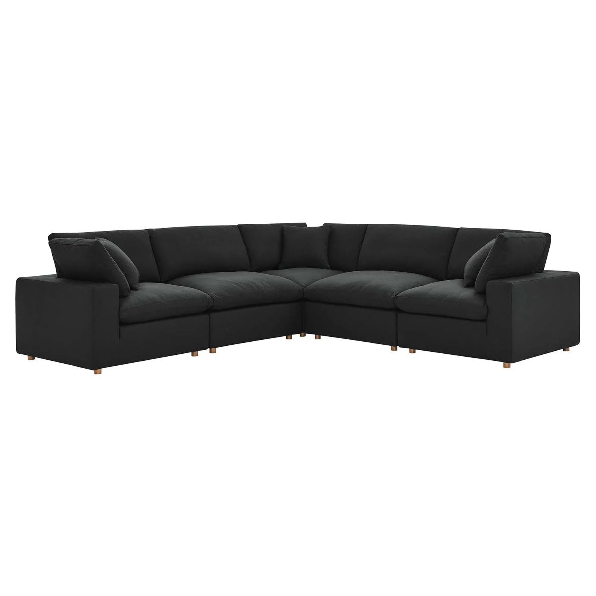 Modway Commix Down Filled Overstuffed 5 Piece 5-Piece Sectional Sofa