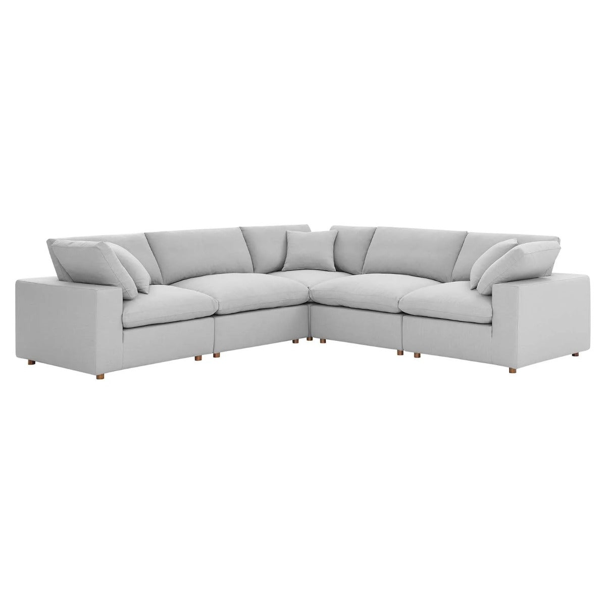 Modway Commix Down Filled Overstuffed 5 Piece 5-Piece Sectional Sofa