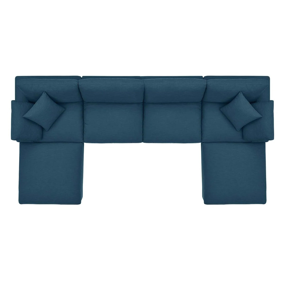 Modway Commix Down Filled Overstuffed 6-Piece Sectional Sofa