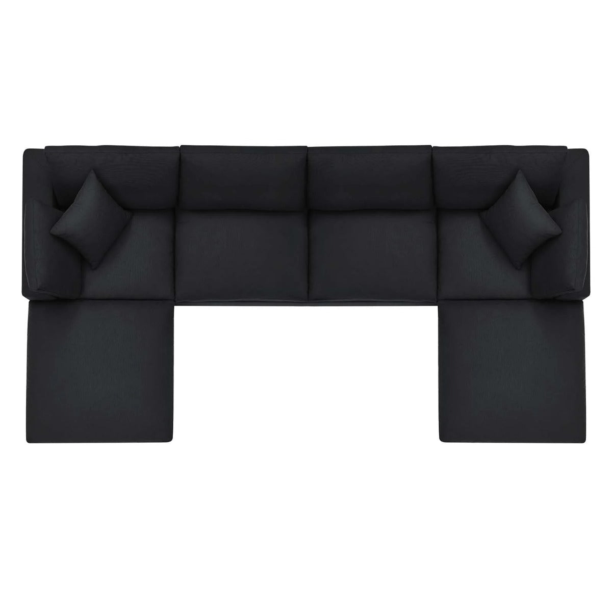 Modway Commix Down Filled Overstuffed 6-Piece Sectional Sofa