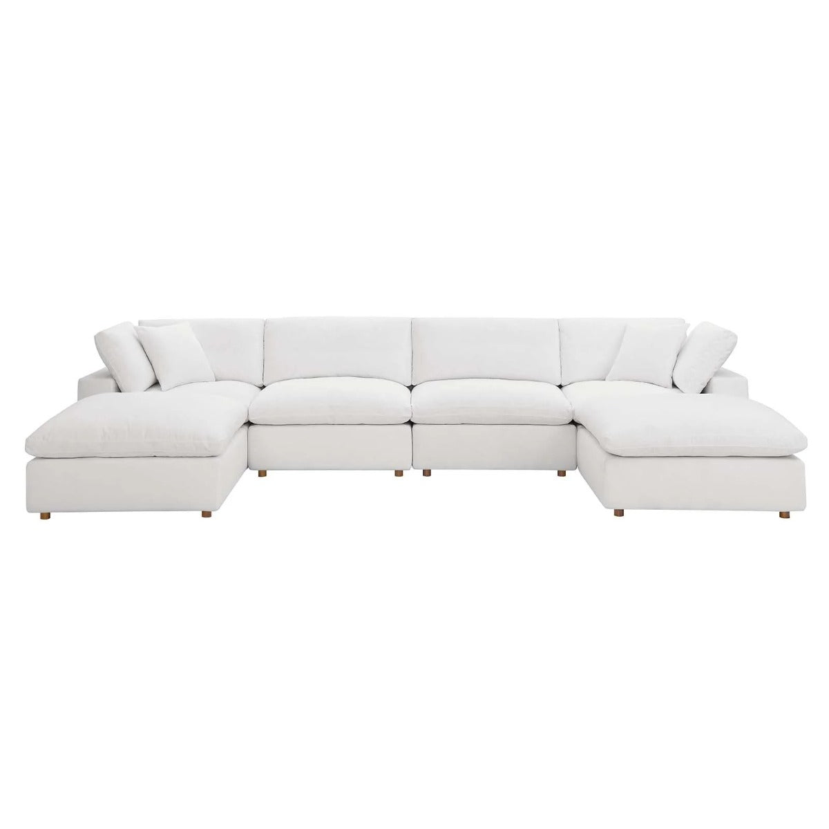 Modway Commix Down Filled Overstuffed 6-Piece Sectional Sofa