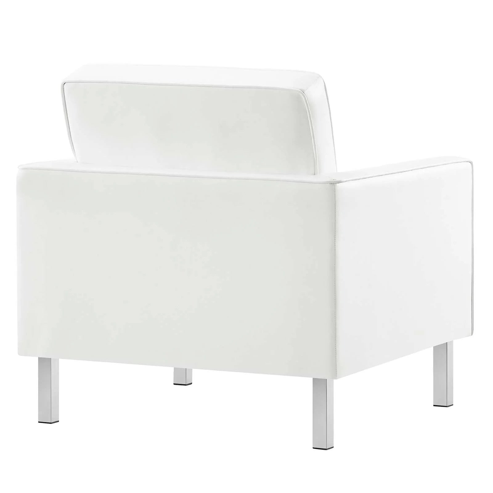 Modway Loft Tufted Upholstered Faux Leather Armchair
