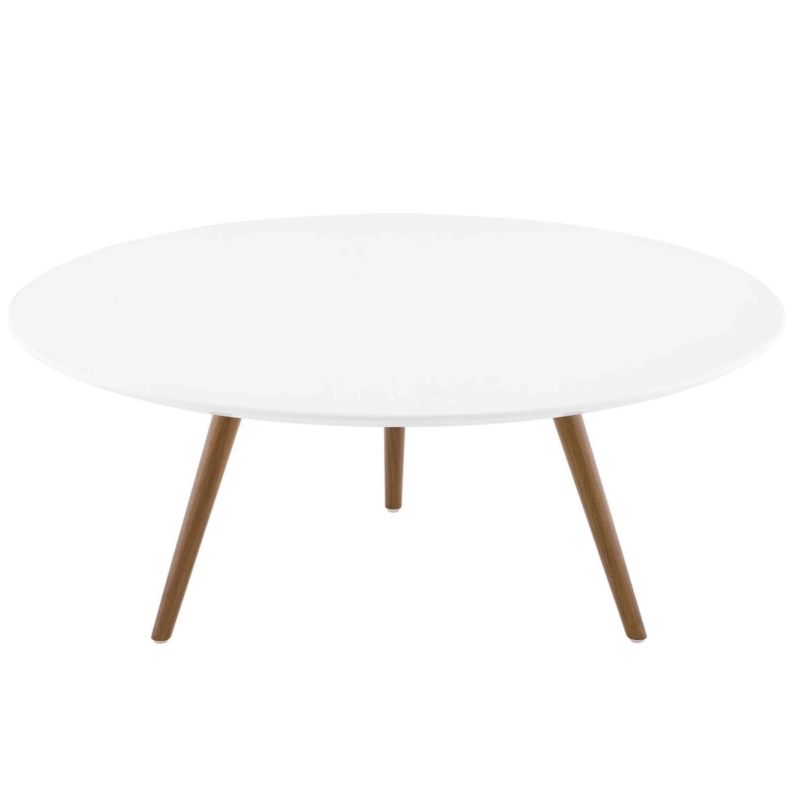 Modway Lippa 36" Round Wood Top Coffee Table with Tripod Base