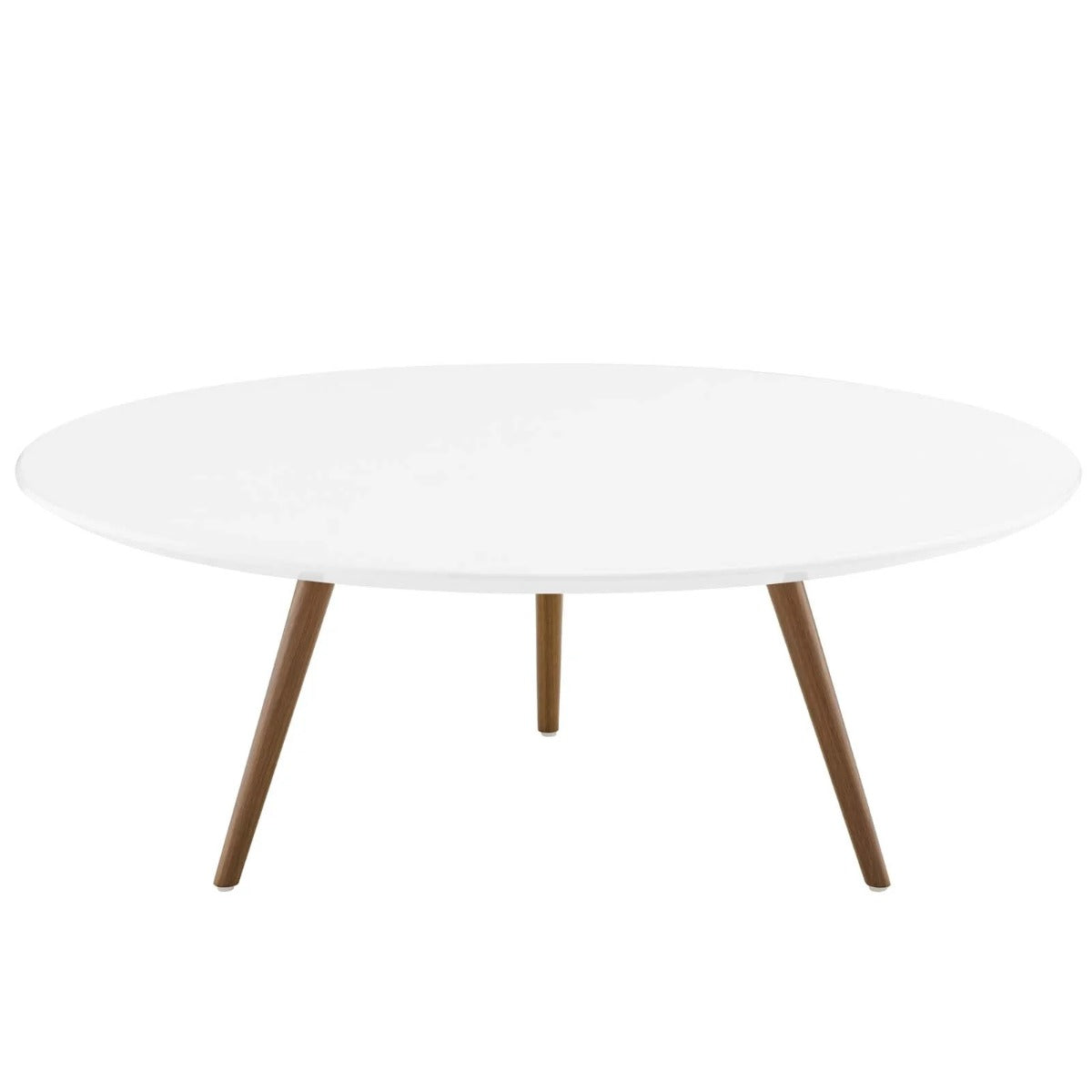 Modway Lippa 40" Round Wood Top Coffee Table with Tripod Base