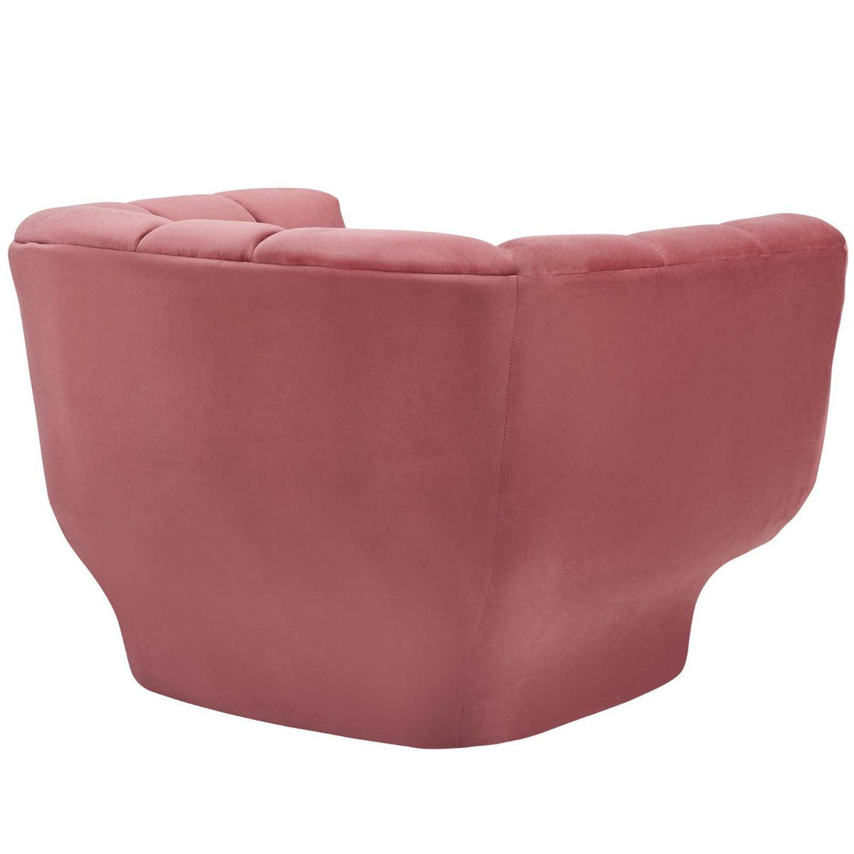 Modway Entertain Vertical Channel Tufted Performance Velvet Sofa and Armchair Set