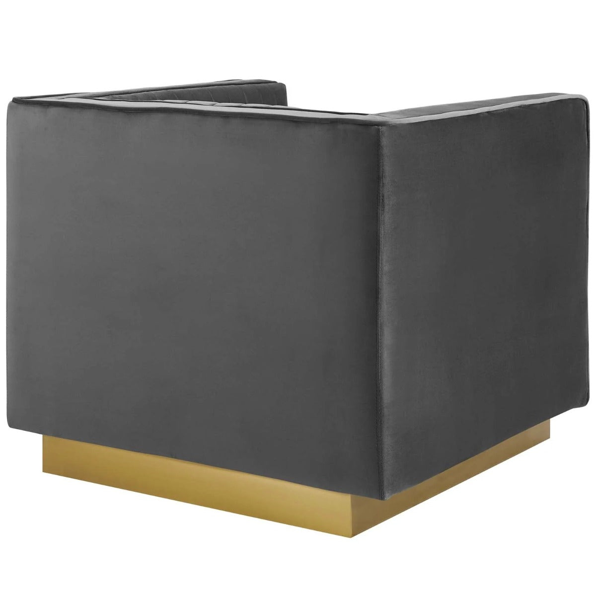 Modway Sanguine Vertical Channel Tufted Upholstered Performance Velvet Armchair Set of 2