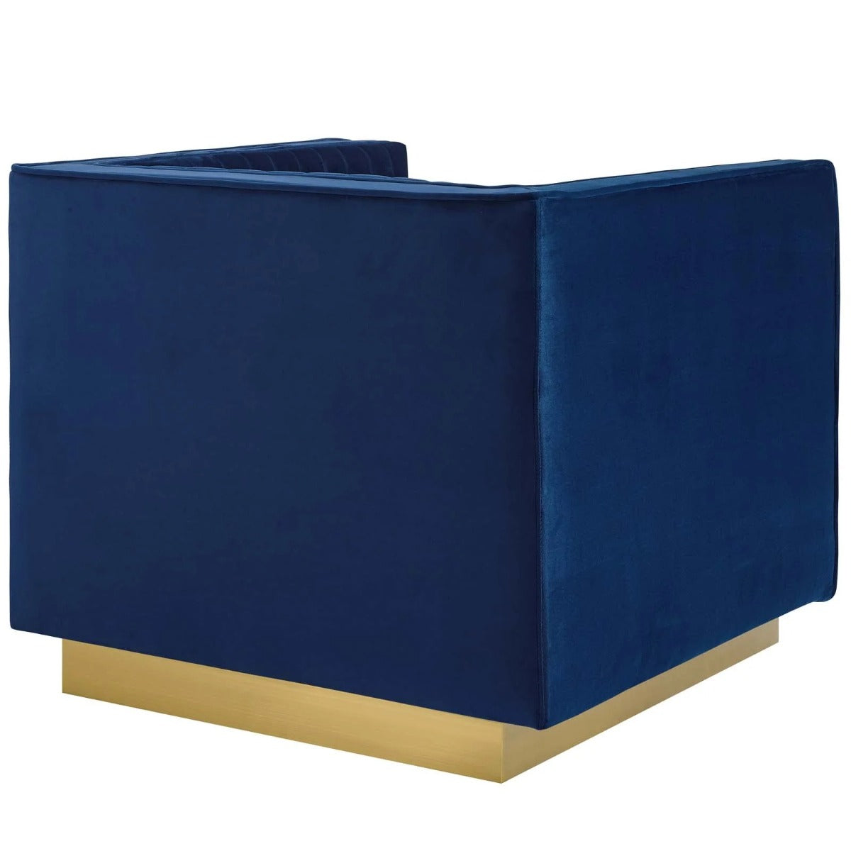Modway Sanguine Vertical Channel Tufted Upholstered Performance Velvet Armchair Set of 2