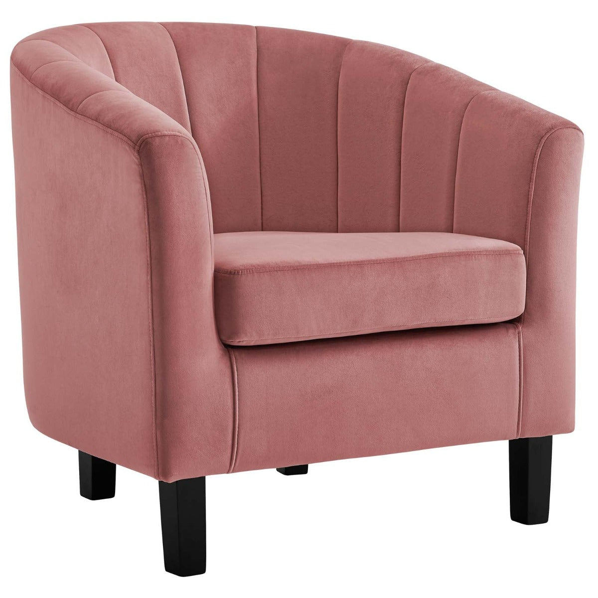 Modway Prospect Channel Tufted Performance Velvet Armchair Set of 2