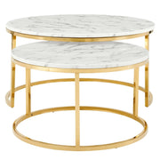 Modway Ravenna Artificial Marble Nesting Coffee Table