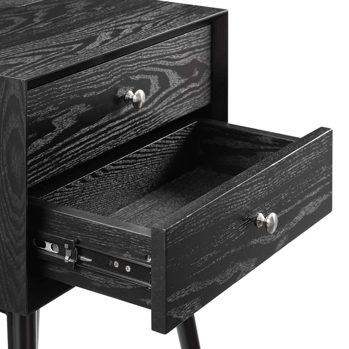 Modway Ember Wood Nightstand With USB Ports