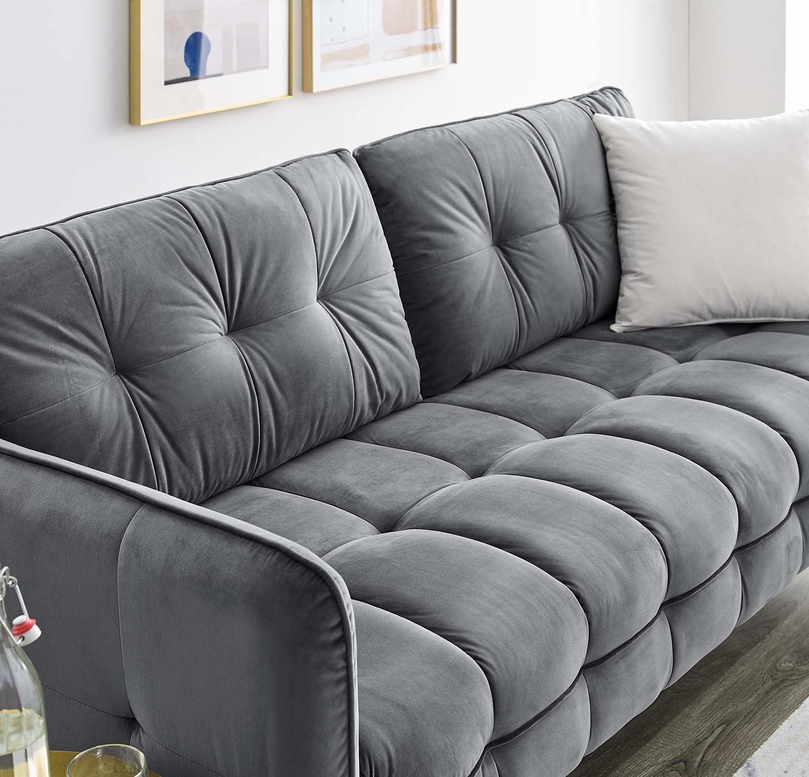 Modway Cameron Tufted Performance Velvet Sofa