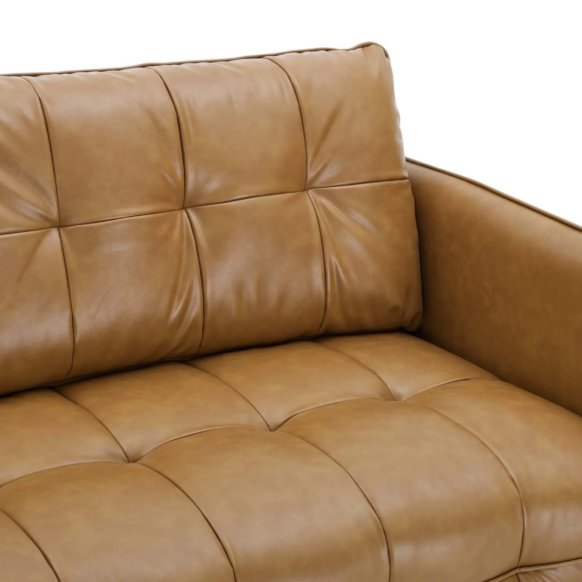 Modway Cameron Tufted Vegan Leather Sofa
