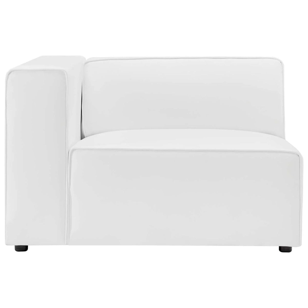 Modway Mingle Vegan Leather 2-Piece Sectional Sofa Loveseat