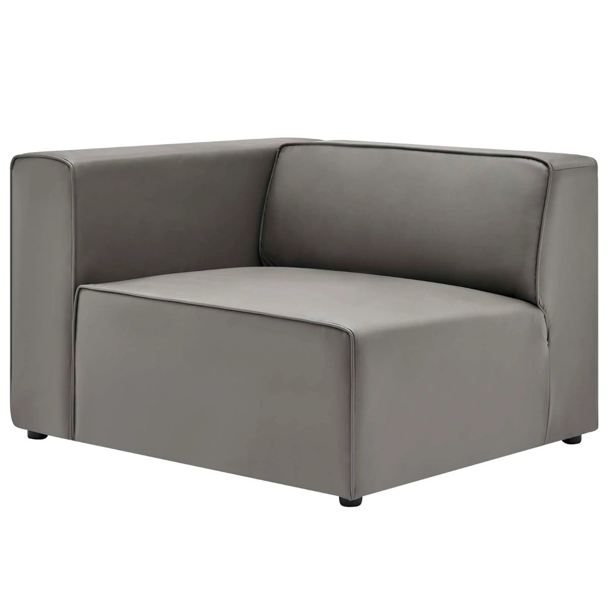 Modway Mingle Vegan Leather 3-Piece Sectional Sofa