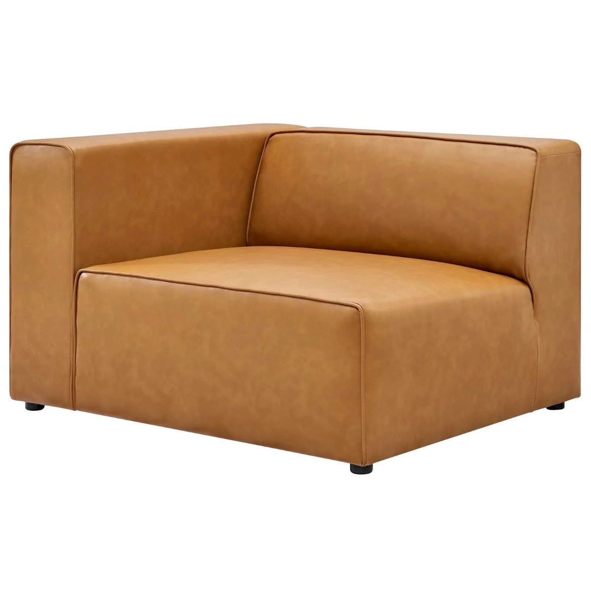 Modway Mingle Vegan Leather 3-Piece Sectional Sofa