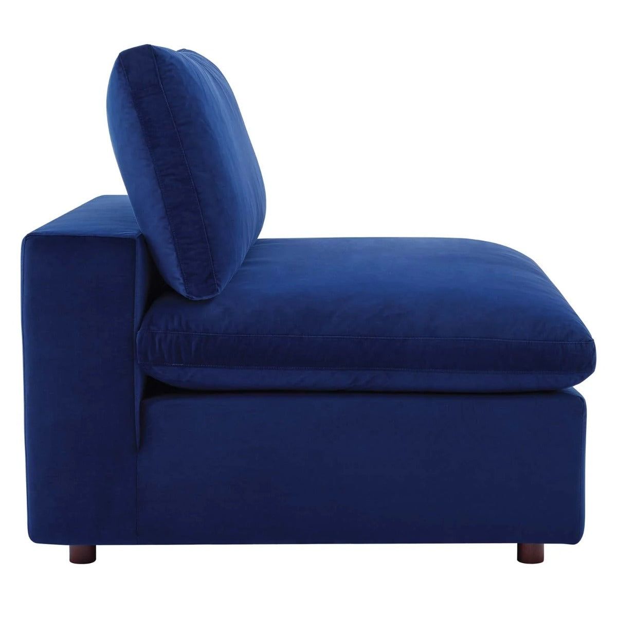 Modway Commix Down Filled Overstuffed Performance Velvet 4-Piece Sectional Sofa
