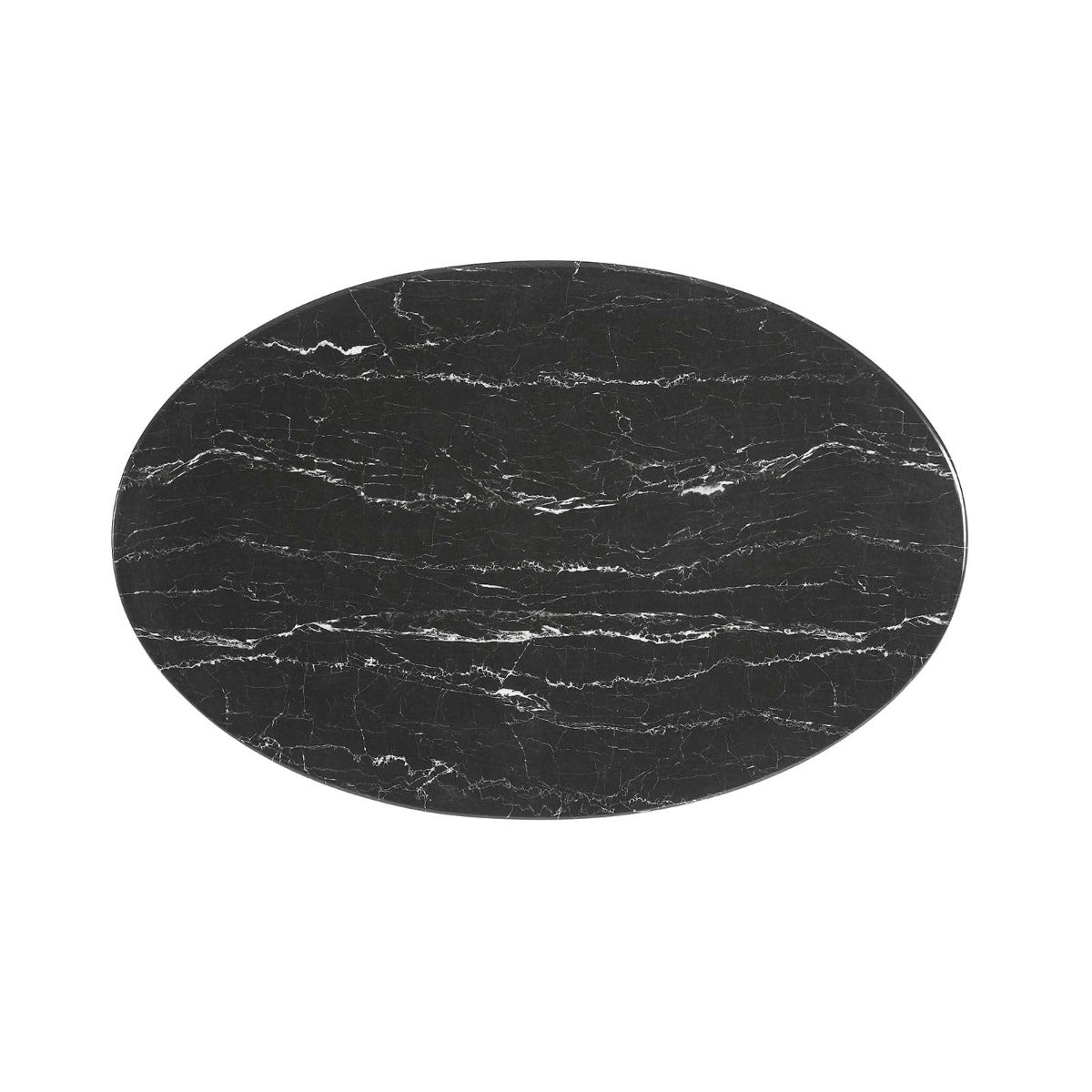 Modway Lippa 42" Oval Artificial Marble Coffee Table