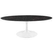 Modway Lippa 48" Oval Artificial Marble Coffee Table
