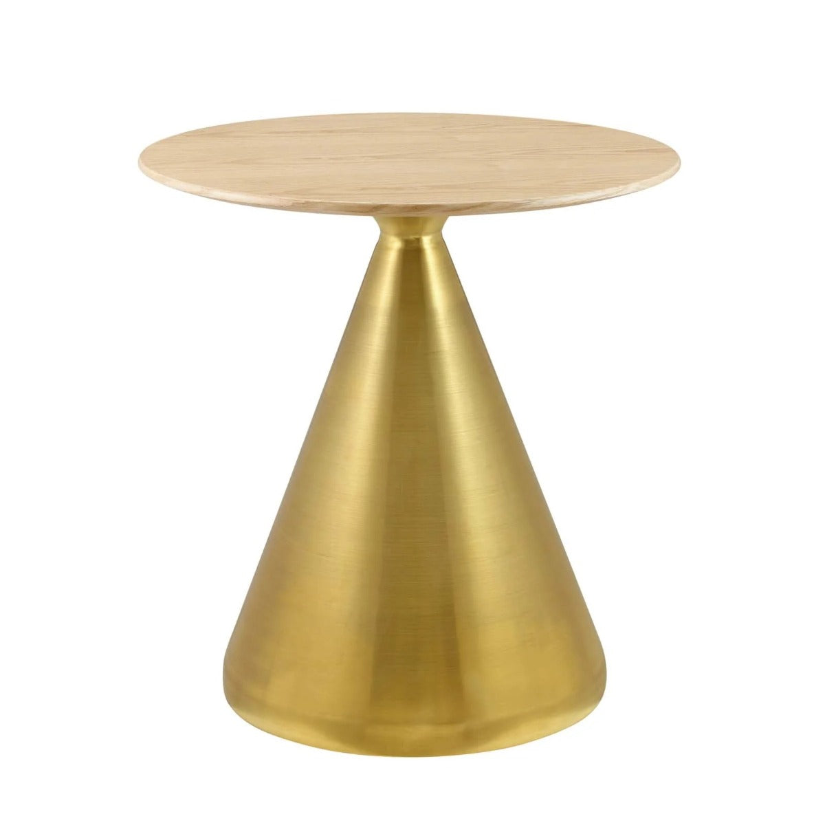 Modway Tupelo 28" Dining Table Gold Natural