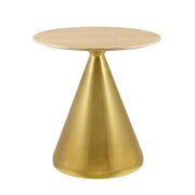 Modway Tupelo 28" Dining Table Gold Natural