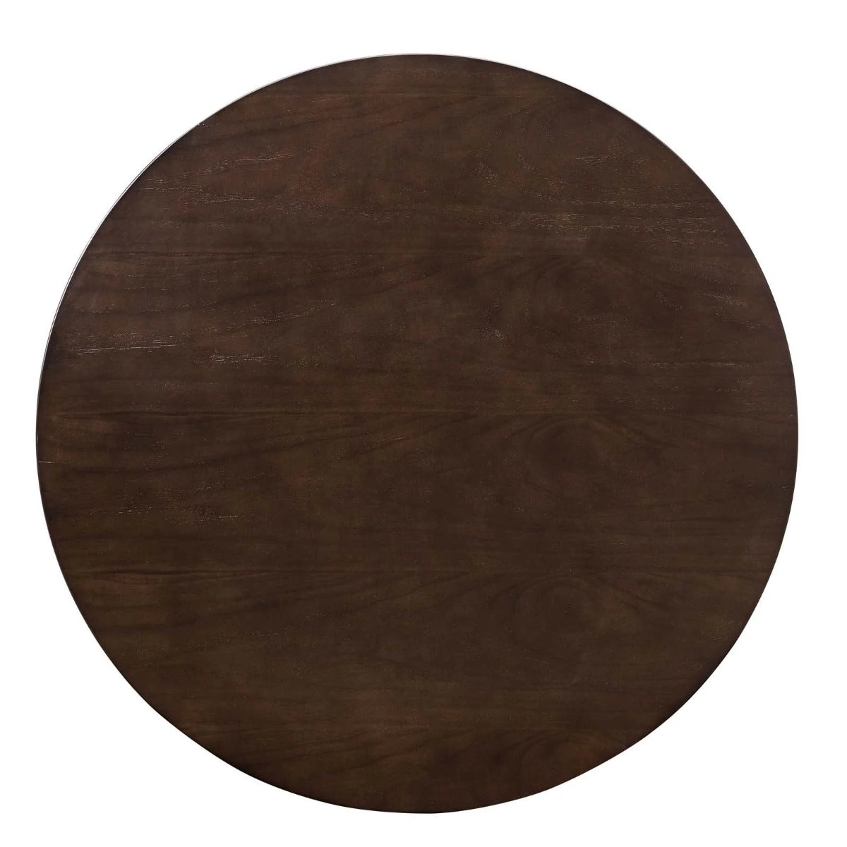 Modway Tupelo 36" Dining Table Gold Cherry Walnut