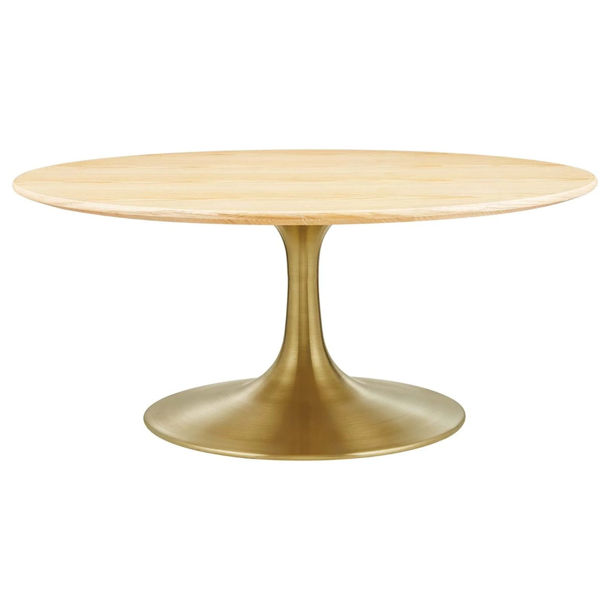 Modway Lippa 36" Round Wood Grain Coffee Table