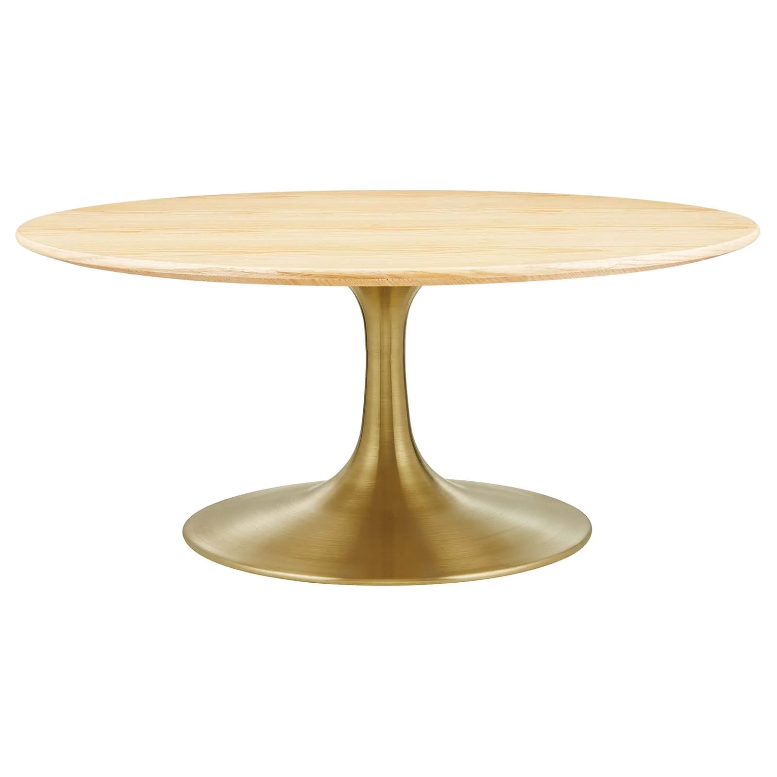 Modway Lippa 36" Round Wood Grain Coffee Table