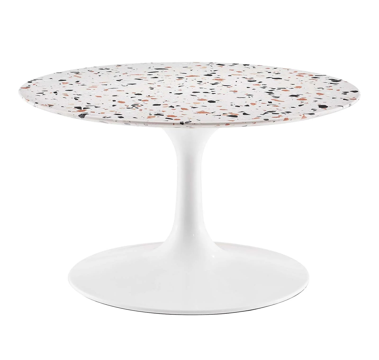 Modway Lippa 28" Round Terrazzo Coffee Table