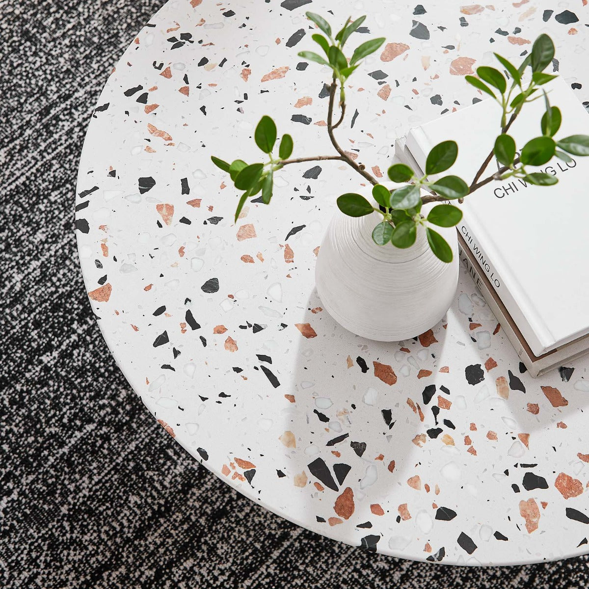 Modway Lippa 28" Round Terrazzo Coffee Table