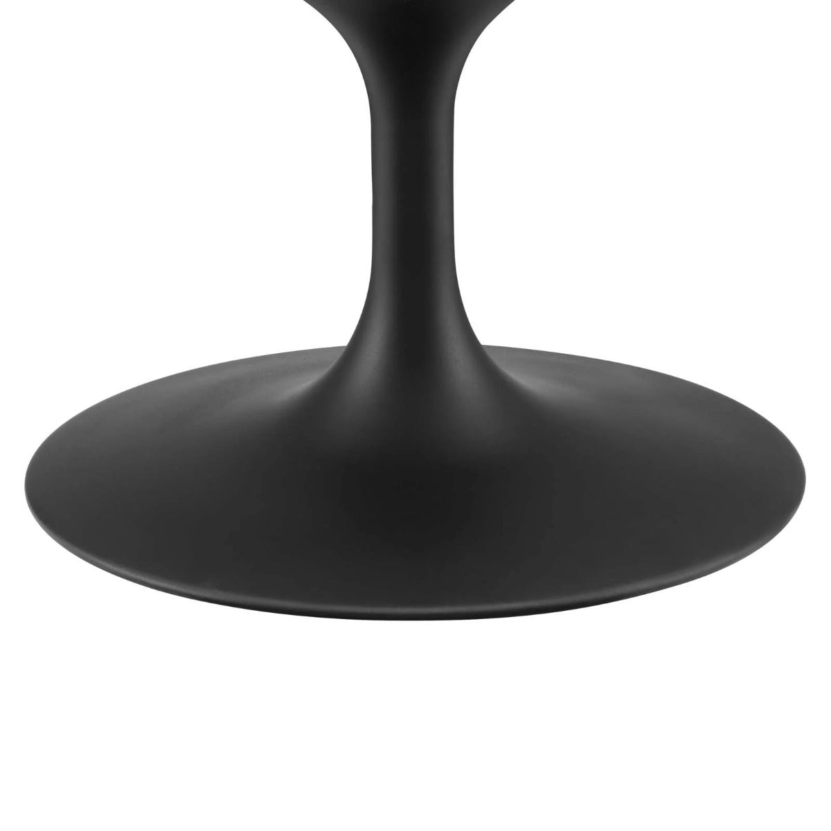 Modway Lippa 28" Round Terrazzo Coffee Table Black White