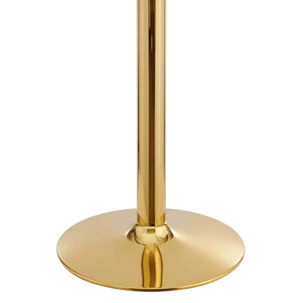 Modway Verne 36" Round Terrazzo Dining Table Gold White