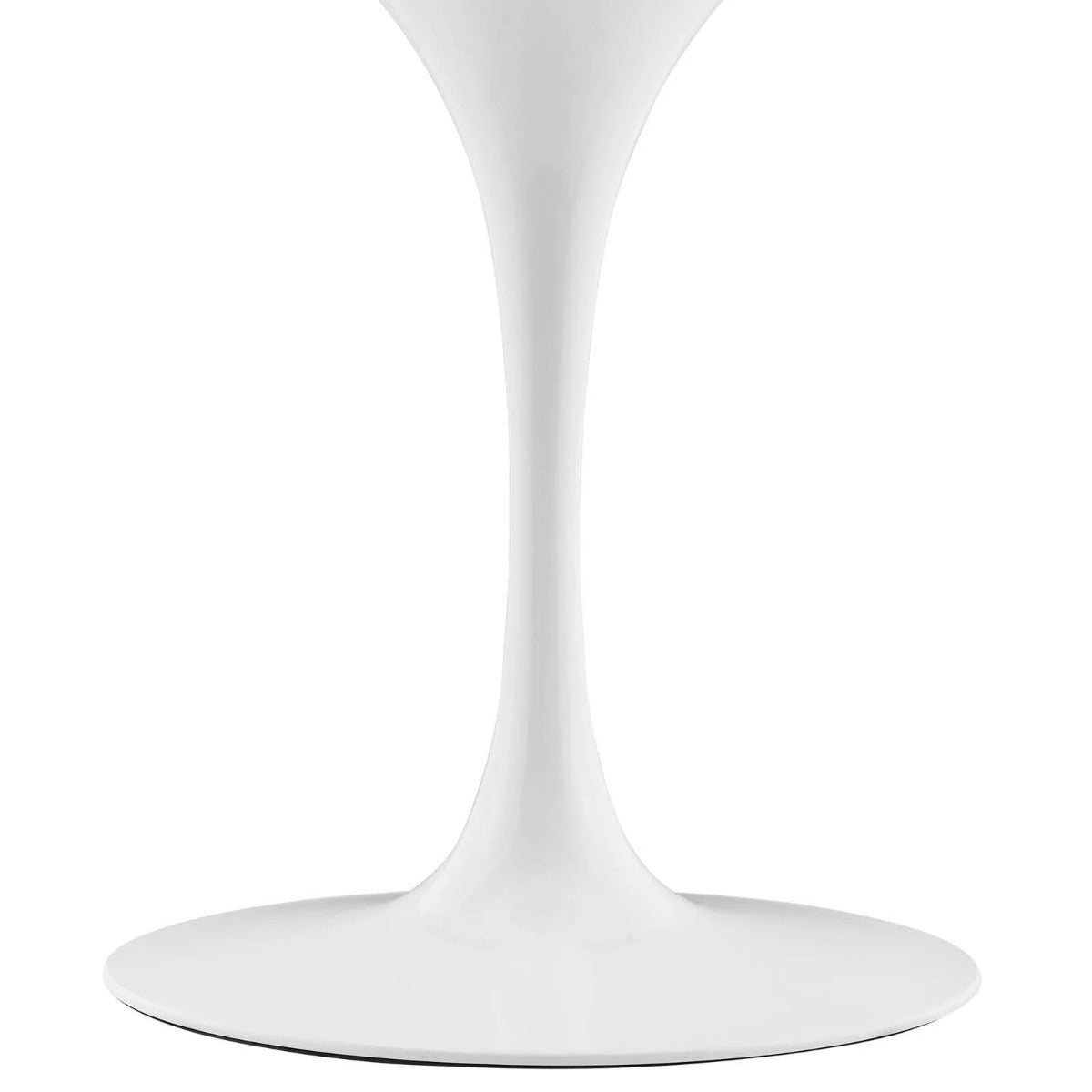 Modway Lippa 40" Round Terrazzo Dining Table White White