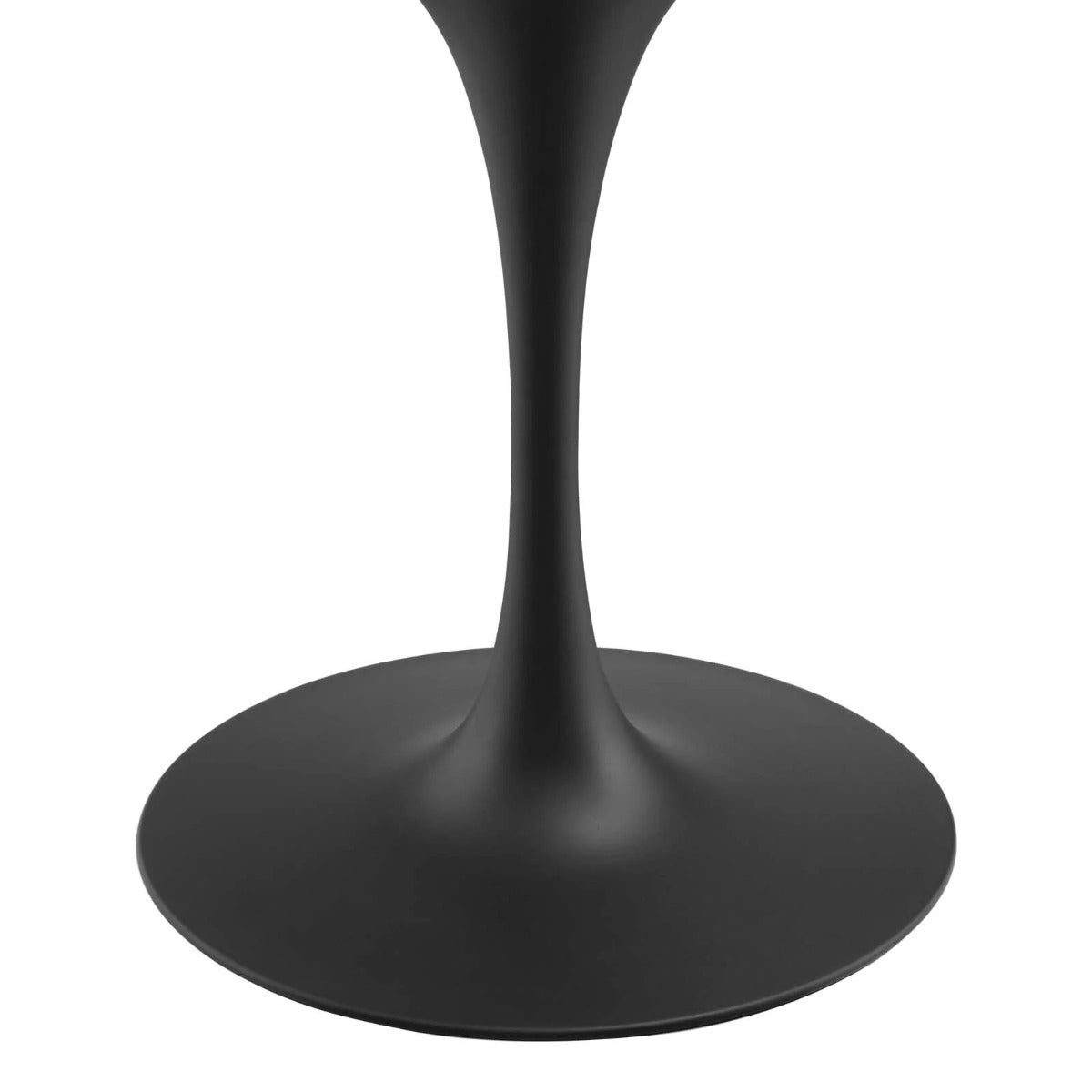 Modway Lippa 40" Round Terrazzo Dining Table Black White