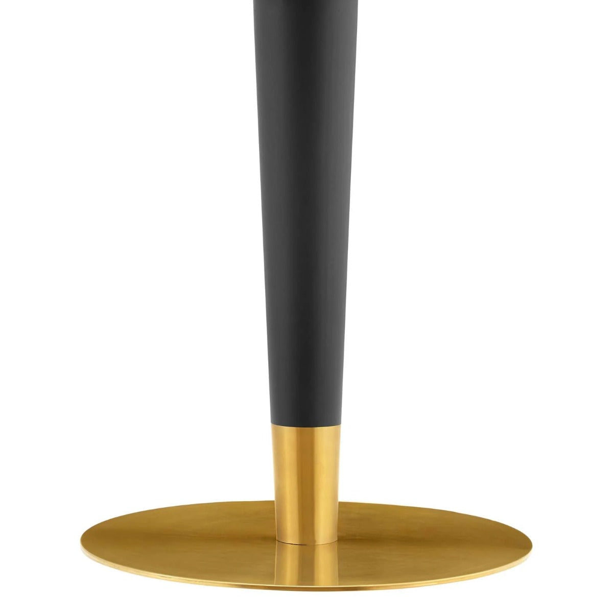 Modway Zinque 47" Round Terrazzo Dining Table Gold White