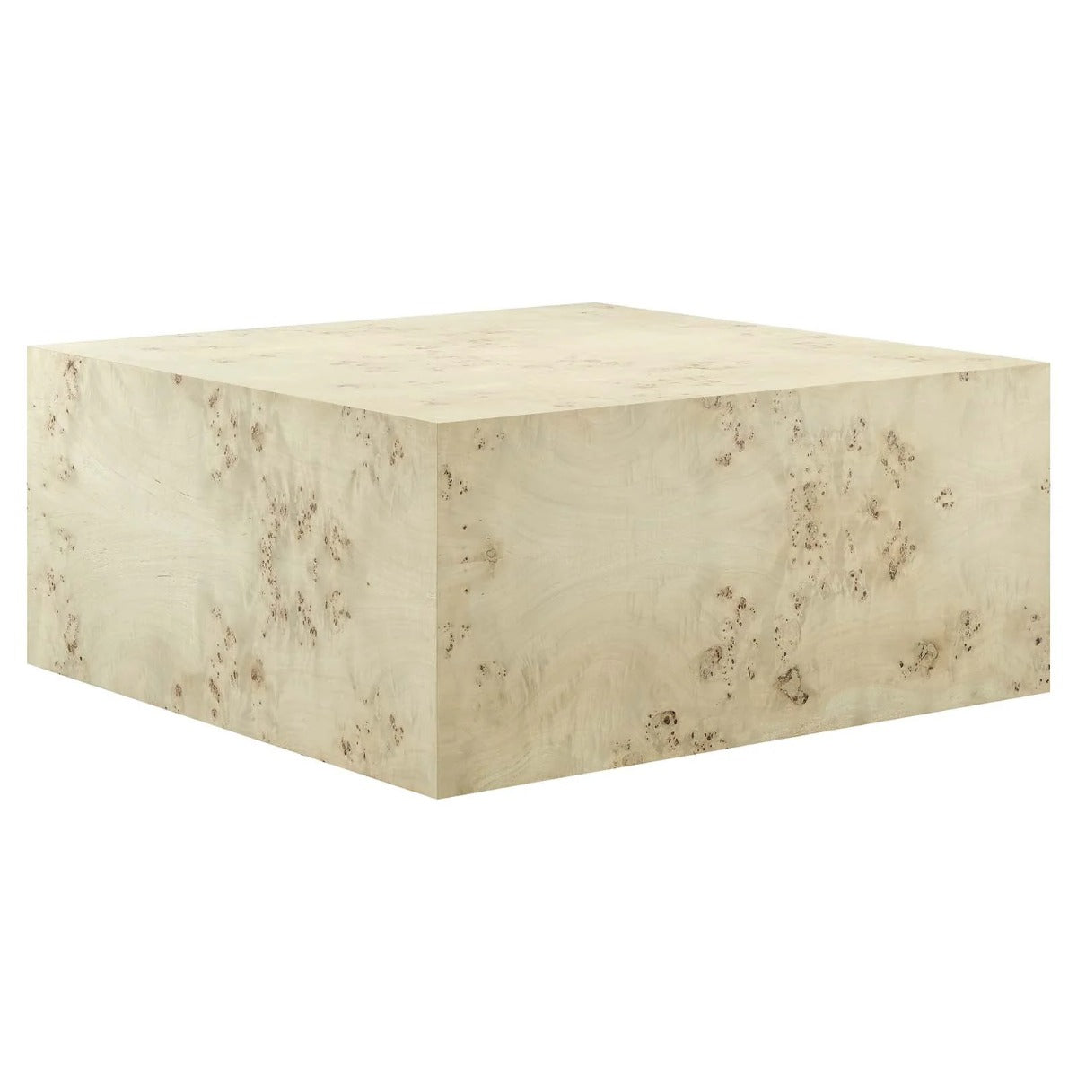 Modway Cosmos 36" Square Burl Wood Coffee Table