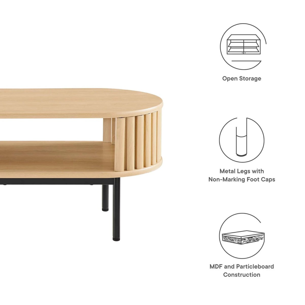 Modway Fortitude Wood Coffee Table