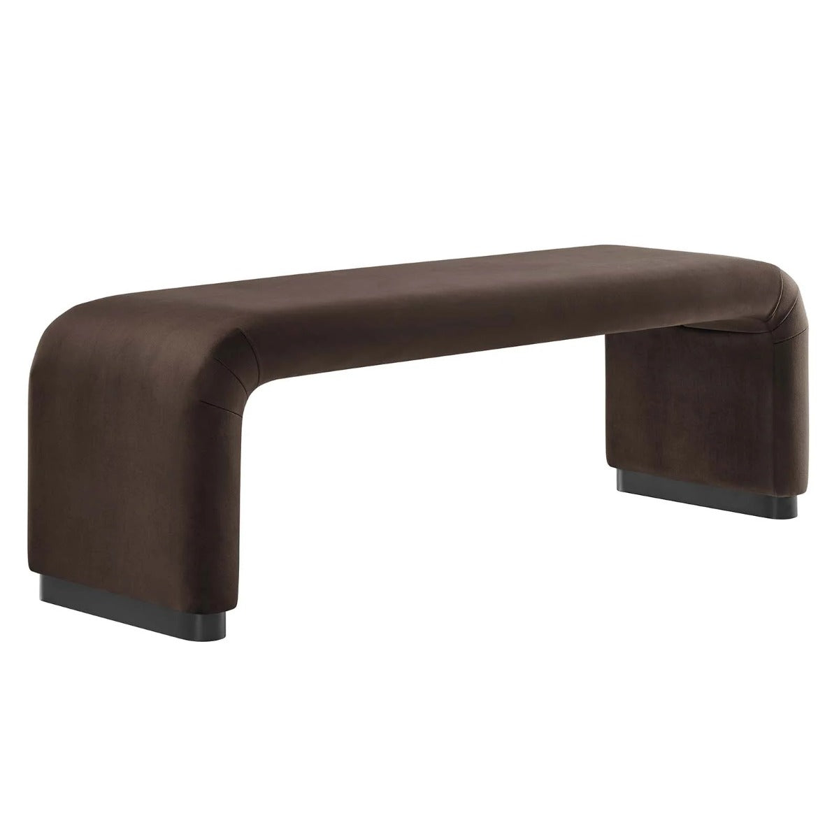 Modway Koda Performance Velvet Waterfall Long Bench