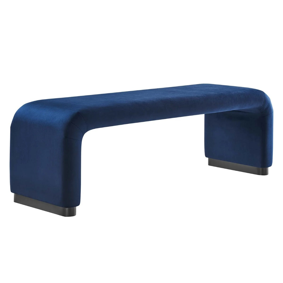 Modway Koda Performance Velvet Waterfall Long Bench