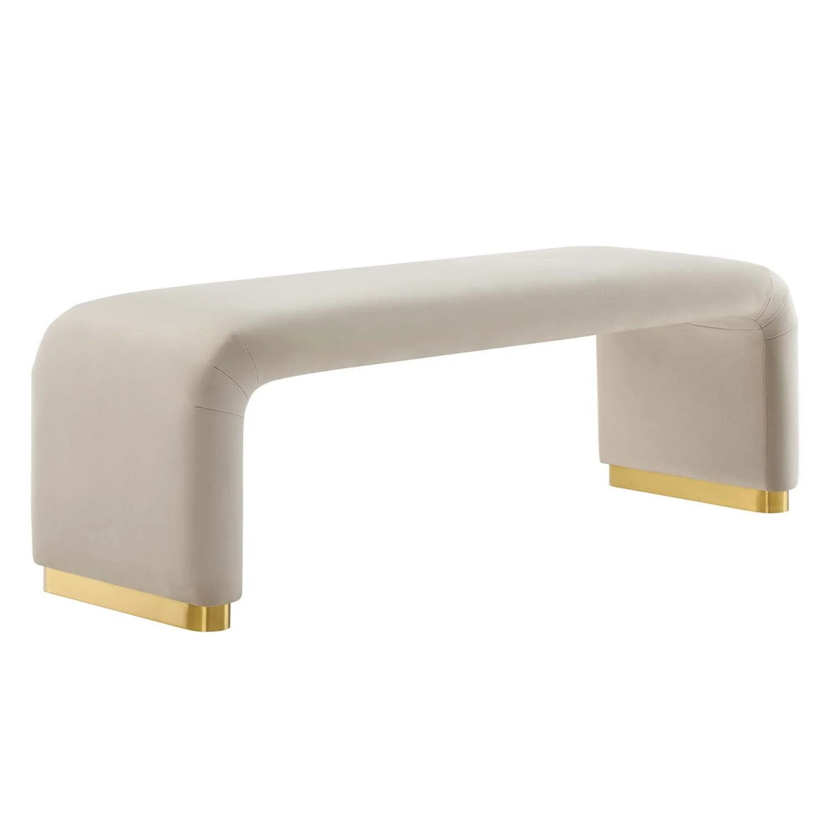 Modway Koda Performance Velvet Waterfall Long Bench
