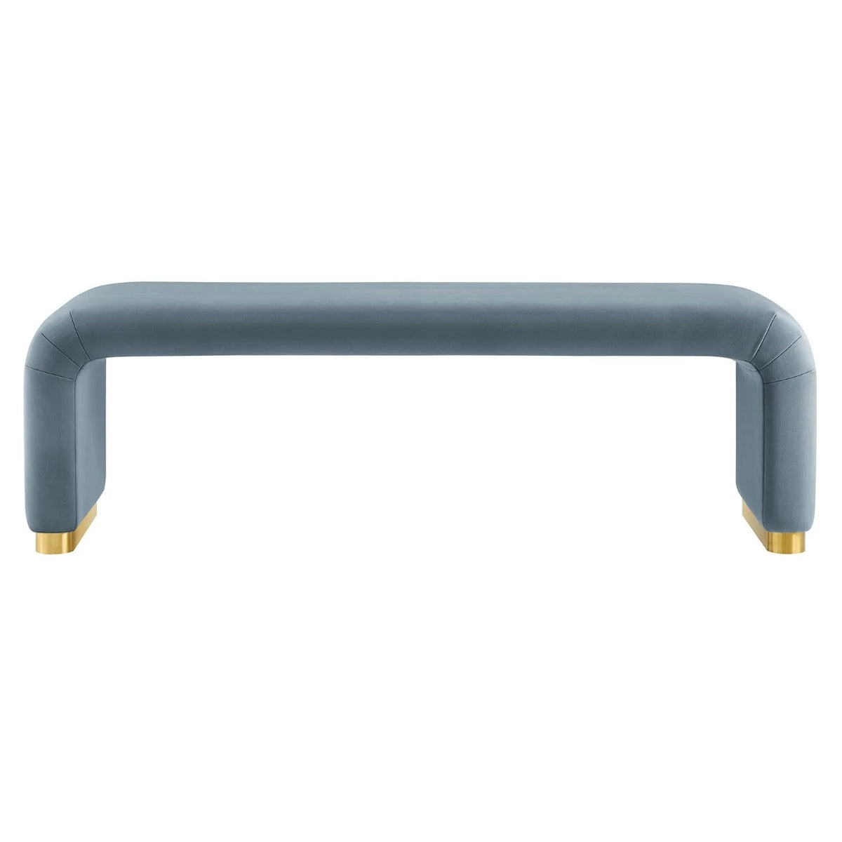 Modway Koda Performance Velvet Waterfall Long Bench